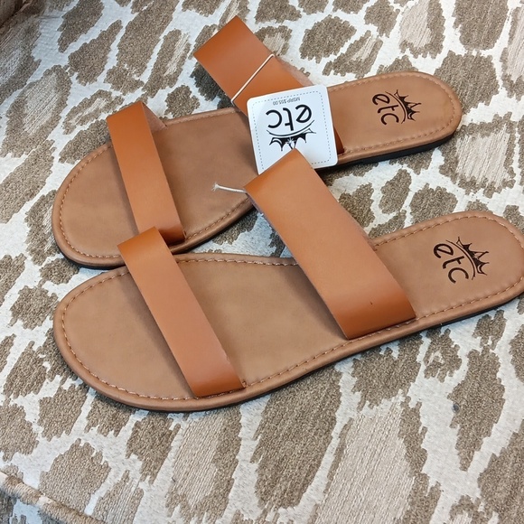 Etcetera Shoes - ETC Brown Sandals - Size 10/11